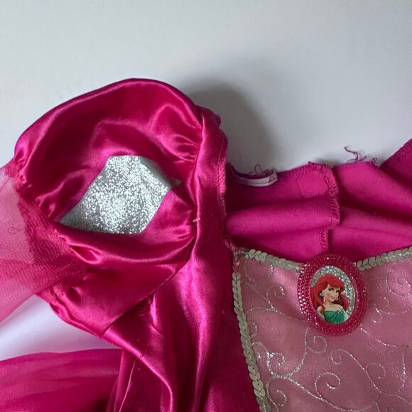 Disney Princess Ariel Dress Up Gown - Size 5 - Pink - Picture 3 of 10